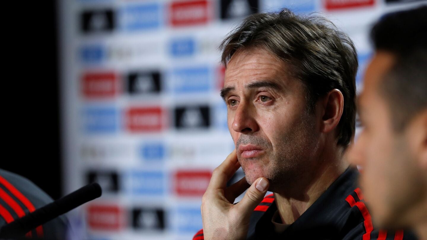 Julen Lopetegui, en rueda de prensa