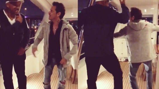 Will Smith y Marc Anthony bailan salsa