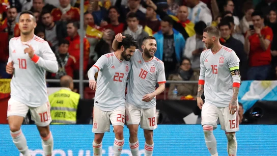 Isco celebra un gol ante Argentina en el Wanda Metropolitano Isco celebra un gol ante Argentina en el Wanda Metropolitano