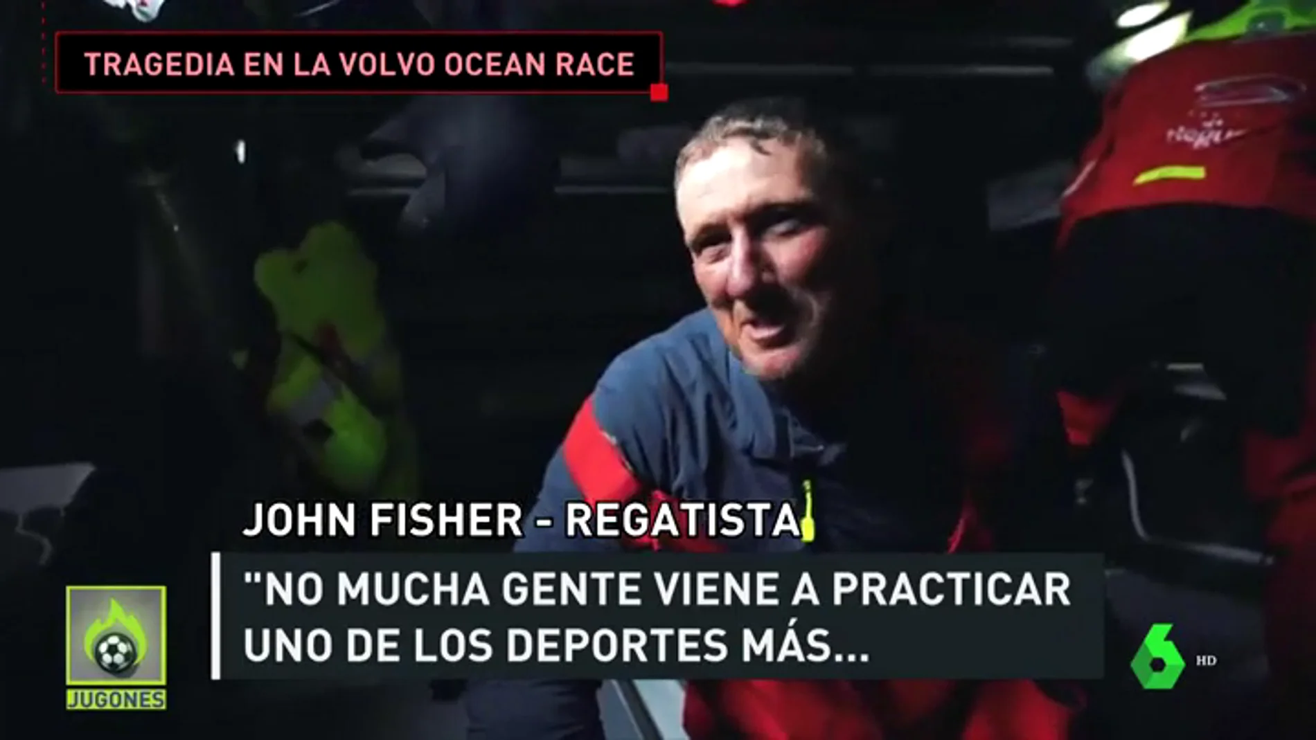 La Volvo Ocean Race da por perdido a John Fisher, regatista inglés que cayó al mar y lleva más de un día desaparecido