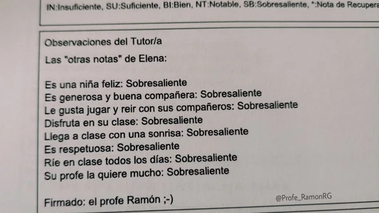 Las "otras notas" del profe Ramón Las "otras notas" del profe Ramón