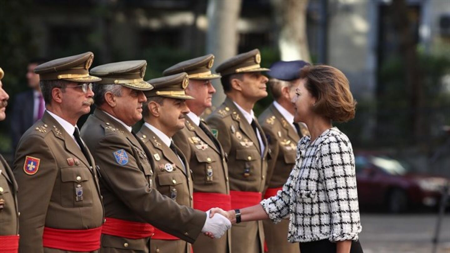 La ministra de Defensa, Mar&iacute;a Dolores de Cospedal