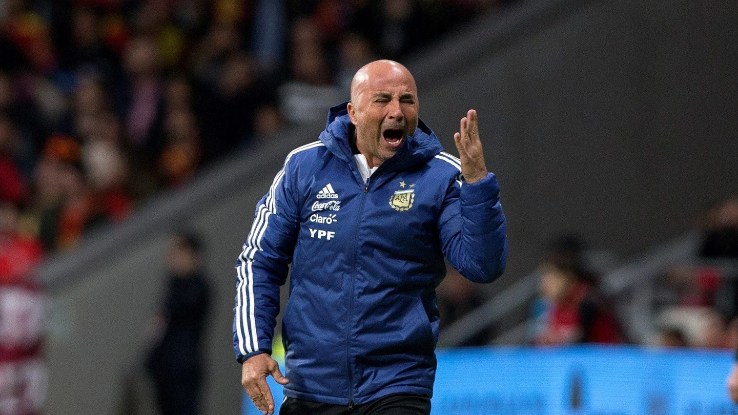 Jorge Sampaoli, en el partido contra España Jorge Sampaoli, en el partido contra España