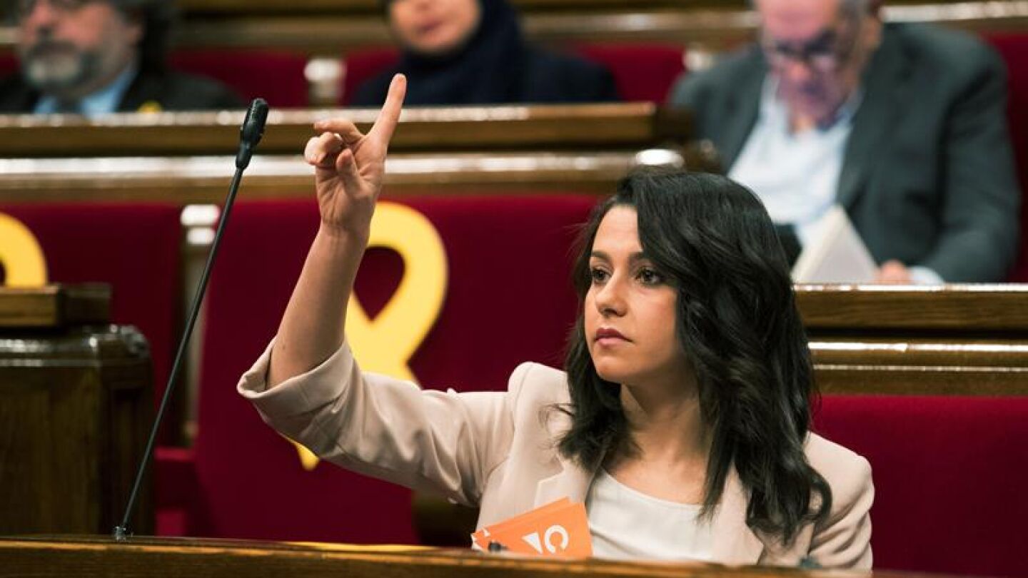 La l&iacute;der y portavoz de Ciutadans, In&eacute;s Arrimadas