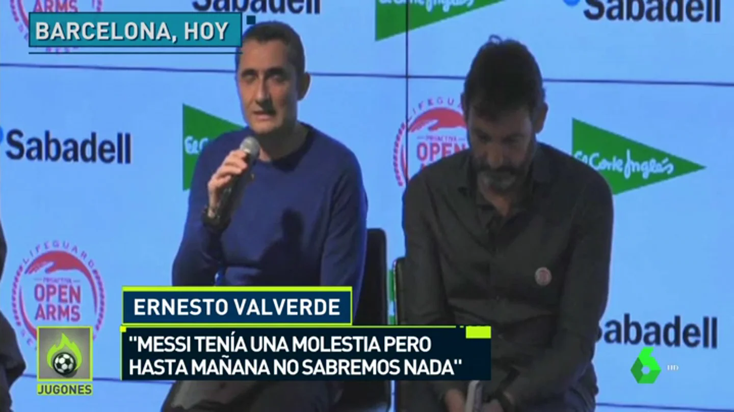 Valverde: "Messi tiene pequeñas molestias, pero nada importante. Estoy tranquilo" Valverde: "Messi tiene pequeñas molestias, pero nada importante. Estoy tranquilo"