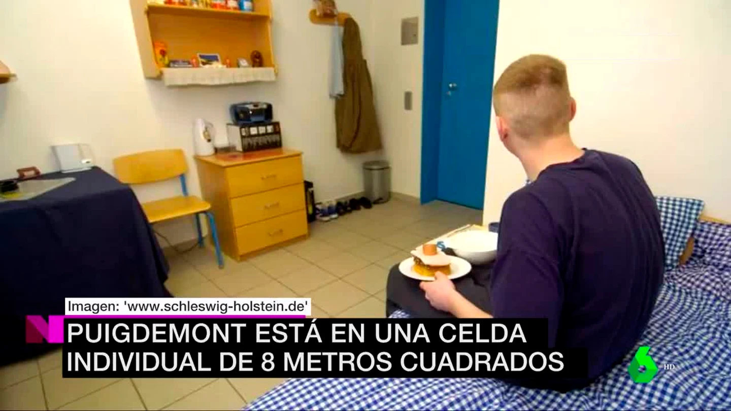 Imagen de la celda como la que ocupa Puigdemont Imagen de la celda como la que ocupa Puigdemont