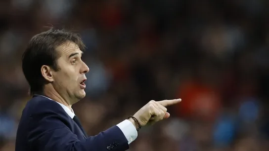 Julen Lopetegui da instrucciones en el Wanda Metropolitano Julen Lopetegui da instrucciones en el Wanda Metropolitano