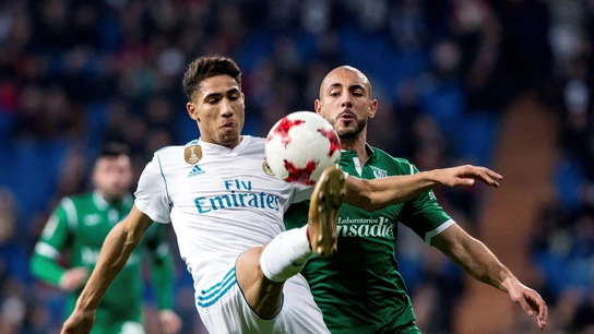 Achraf Hakimi, durante un partido con el Real Madrid Achraf Hakimi, durante un partido con el Real Madrid