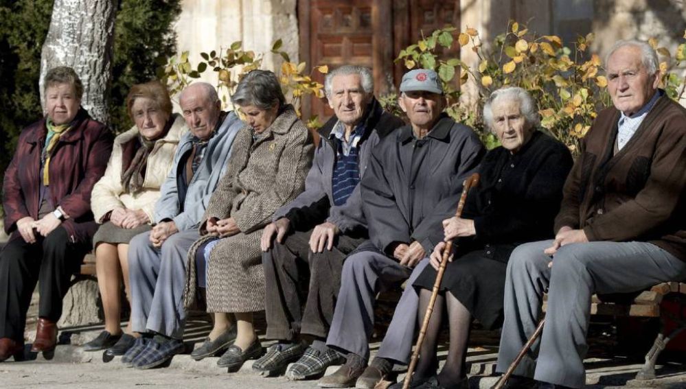 Imagen de un grupo de pensionistas