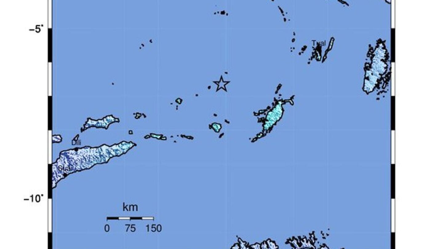 Imagen del Instituto Geol&oacute;gico de Estados Unidos sobre el terremoto en Pap&uacute;a Nueva Guinea