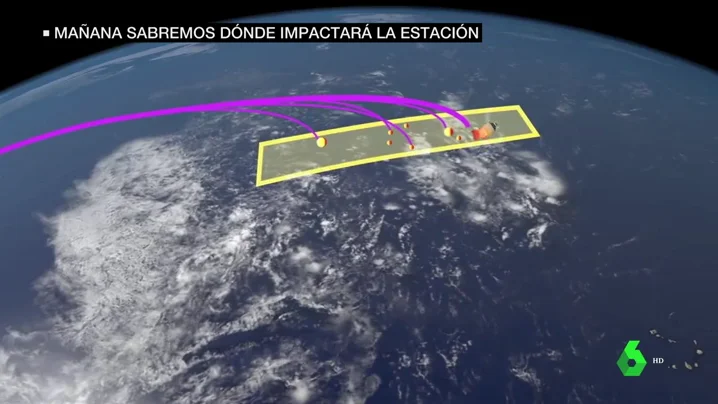 Impacto de la estación espacial china