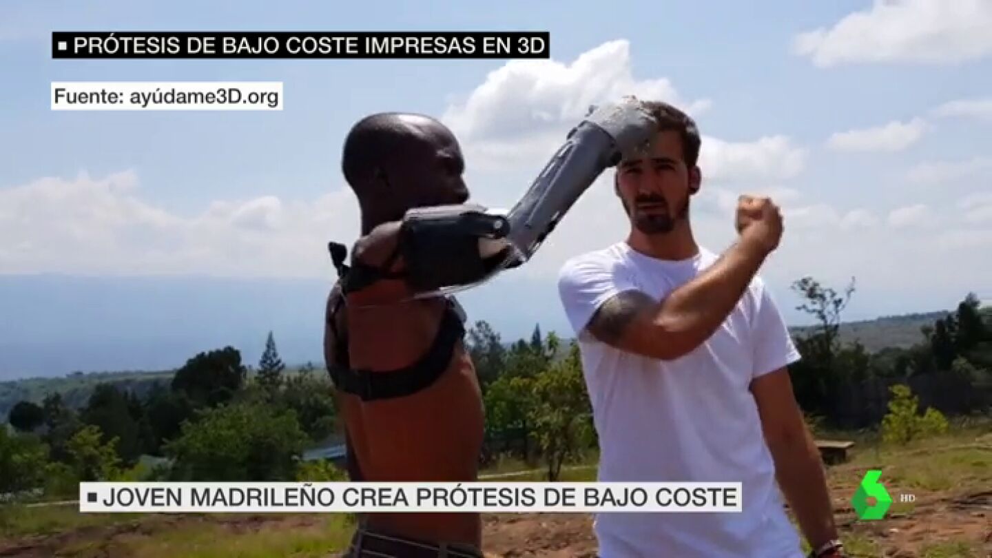 Un joven madrile&ntilde;o hace pr&oacute;tesis con impresoras 3D