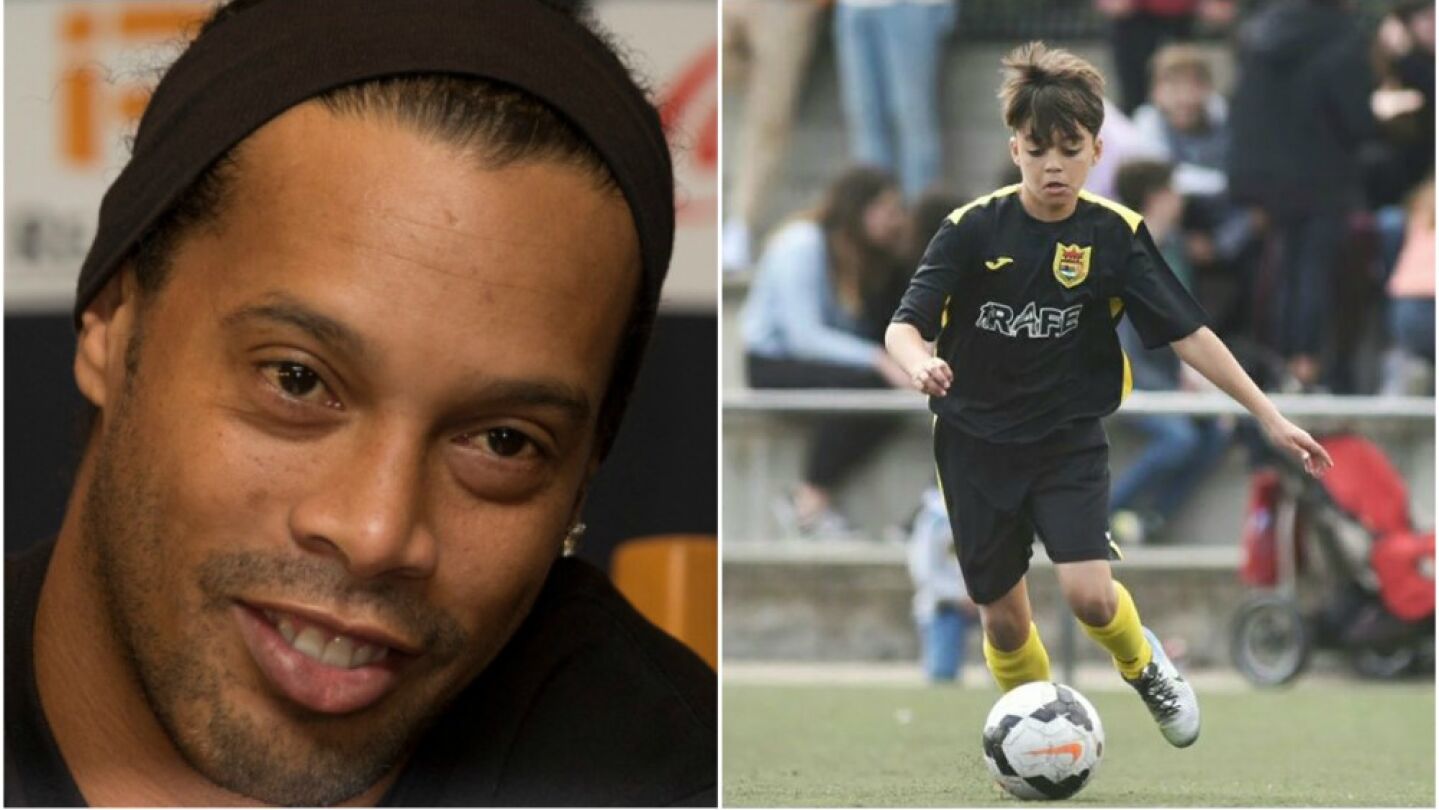 El ahijado de Ronaldinho ya deslumbra en un torneo de alevines