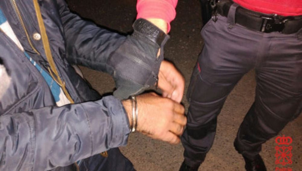 Imagen de archivo de una detención por parte de la Policía Foral de Navarra