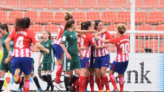 El Atlético celebra un gol ante el Betis El Atlético celebra un gol ante el Betis