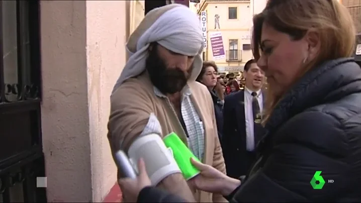 Un costalero en Semana Santa 2018