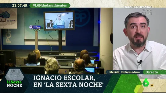 Ignacio Escolar, en laSexta Noche Ignacio Escolar, en laSexta Noche