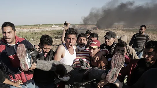 Protestas de palestinos en Gaza Protestas de palestinos en Gaza