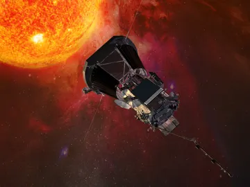 Representación artística de la sonda Parker Solar Probe Representación artística de la sonda Parker Solar Probe