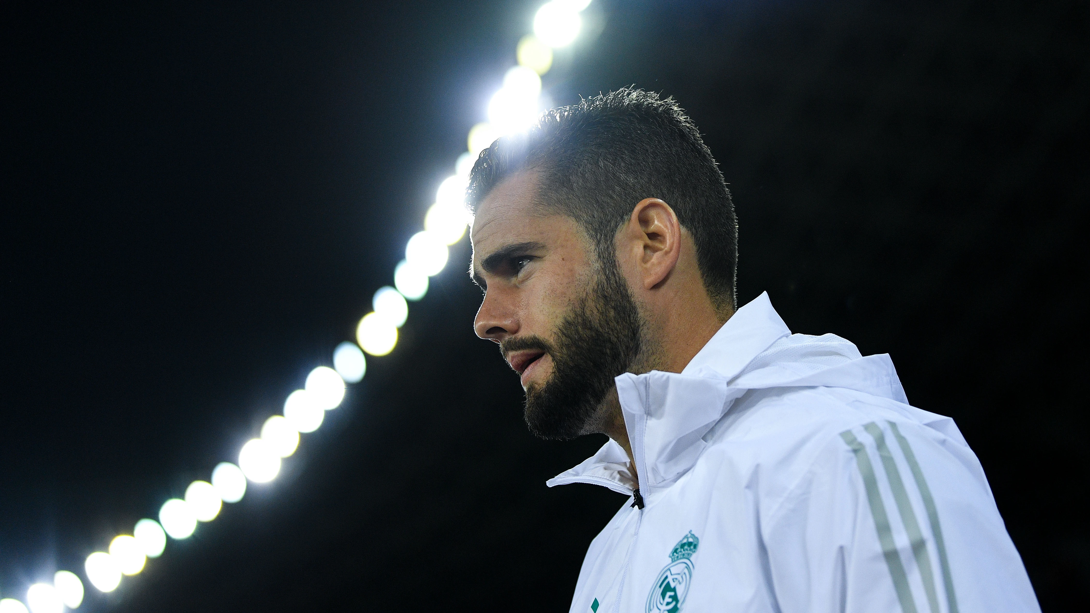 Nacho, en un partido del Real Madrid