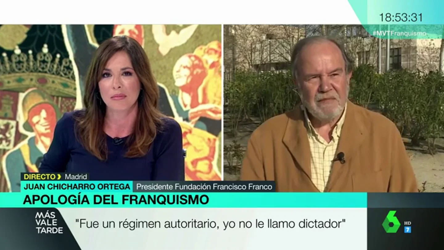 Juan Chicharro, presidente de la Fundación Francisco Franco Juan Chicharro, presidente de la Fundación Francisco Franco