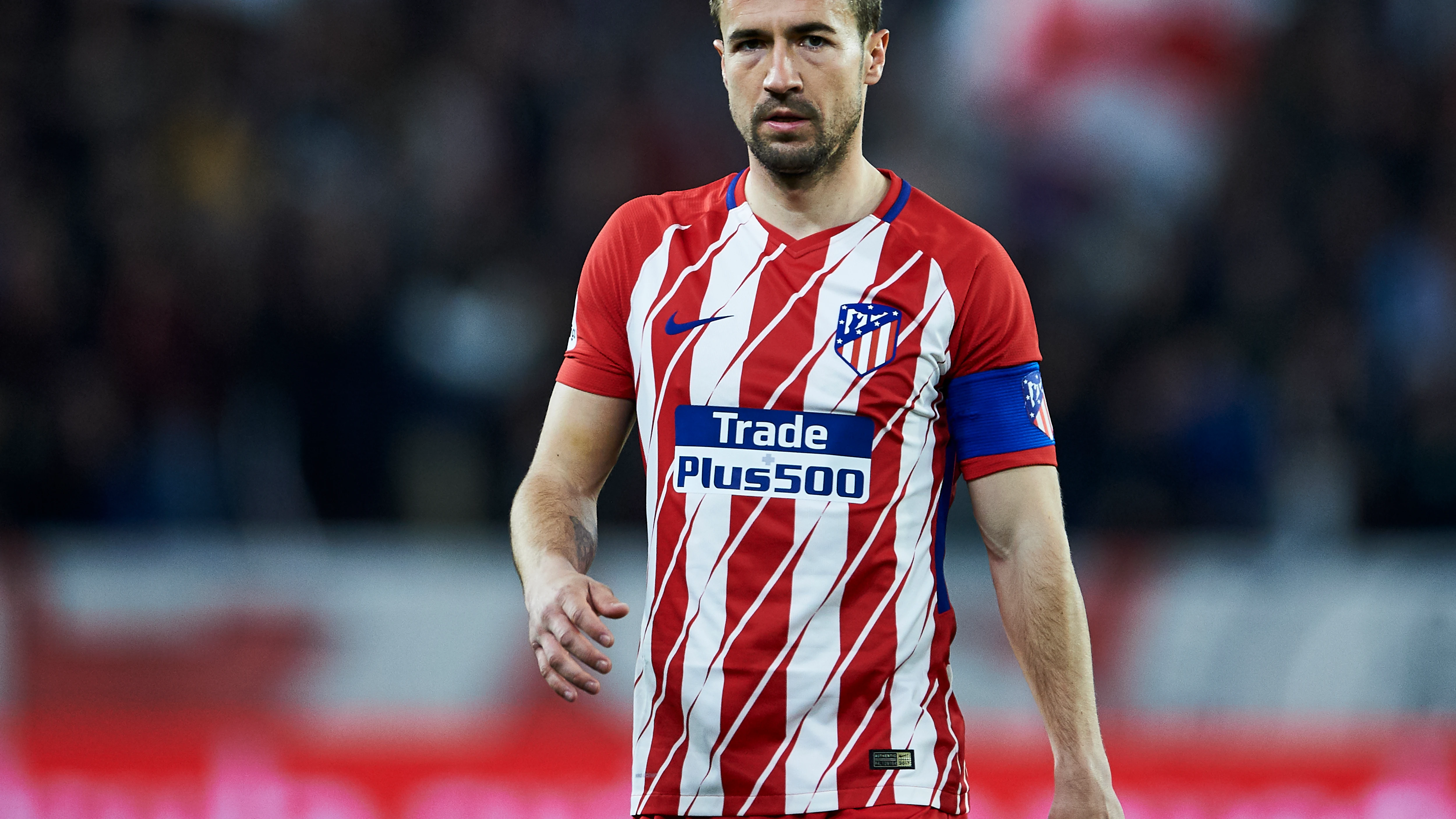 Gabi, durante un partido con el Atlético de Madrid