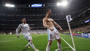 Cristiano Ronaldo celebra su gol ante la Juventus