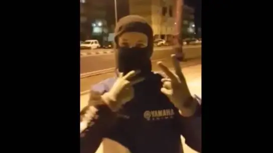 Uno de los contrabandistas que aparecen en el vídeo Uno de los contrabandistas que aparecen en el vídeo