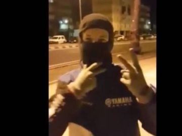 Uno de los contrabandistas que aparecen en el vídeo Uno de los contrabandistas que aparecen en el vídeo
