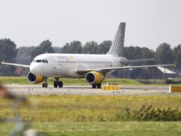 Un avión de Vueling Un avión de Vueling