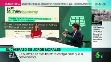 Jorge Morales explica con una manzana porqué Australia y España deberían tener la mima inversión en energía solar