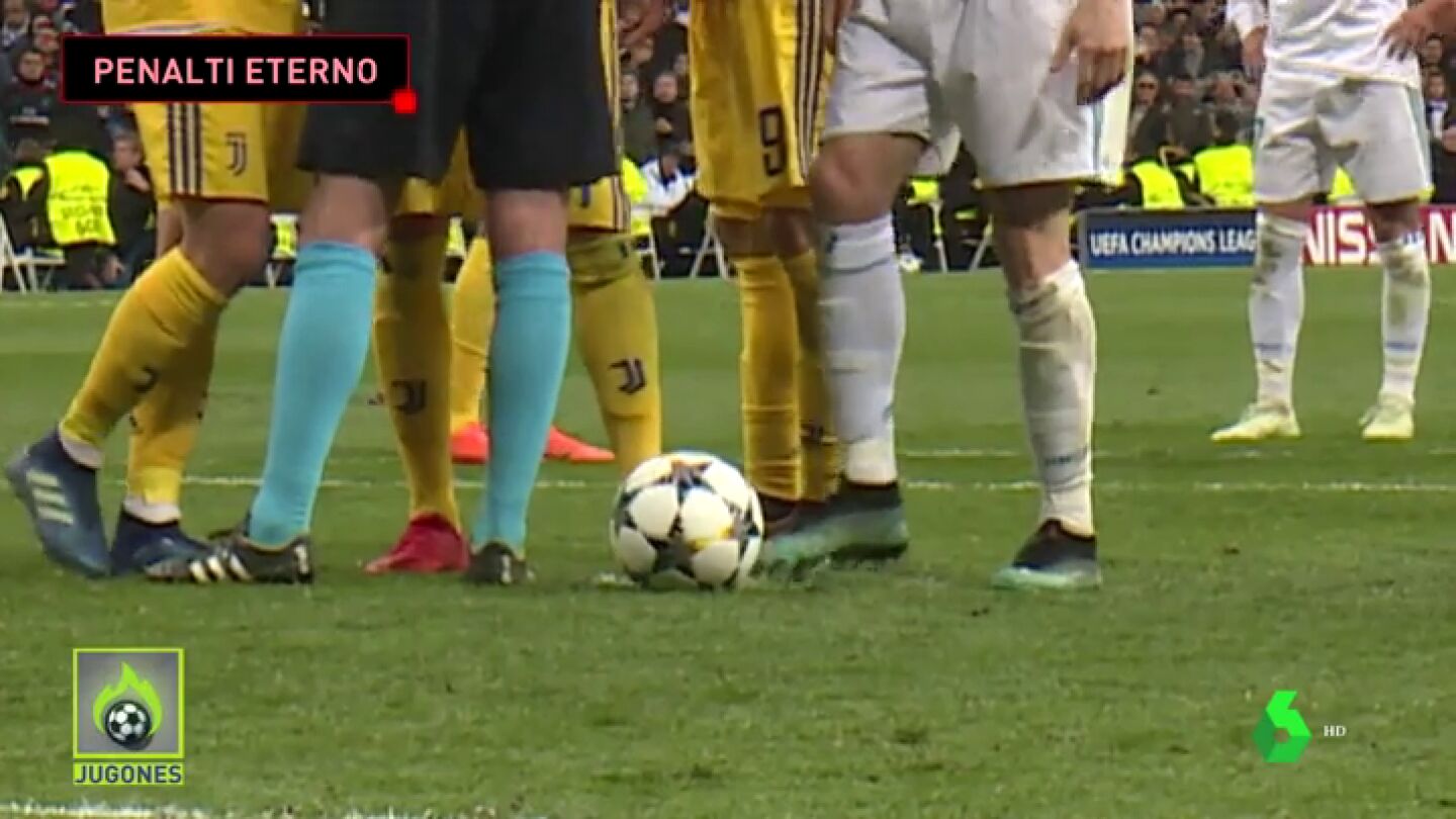 Las artima&ntilde;anas de la Juventus para desconcentrar a Cristiano Ronaldo en un penalti eterno