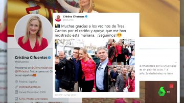 Tuit de Cristina Cifuentes