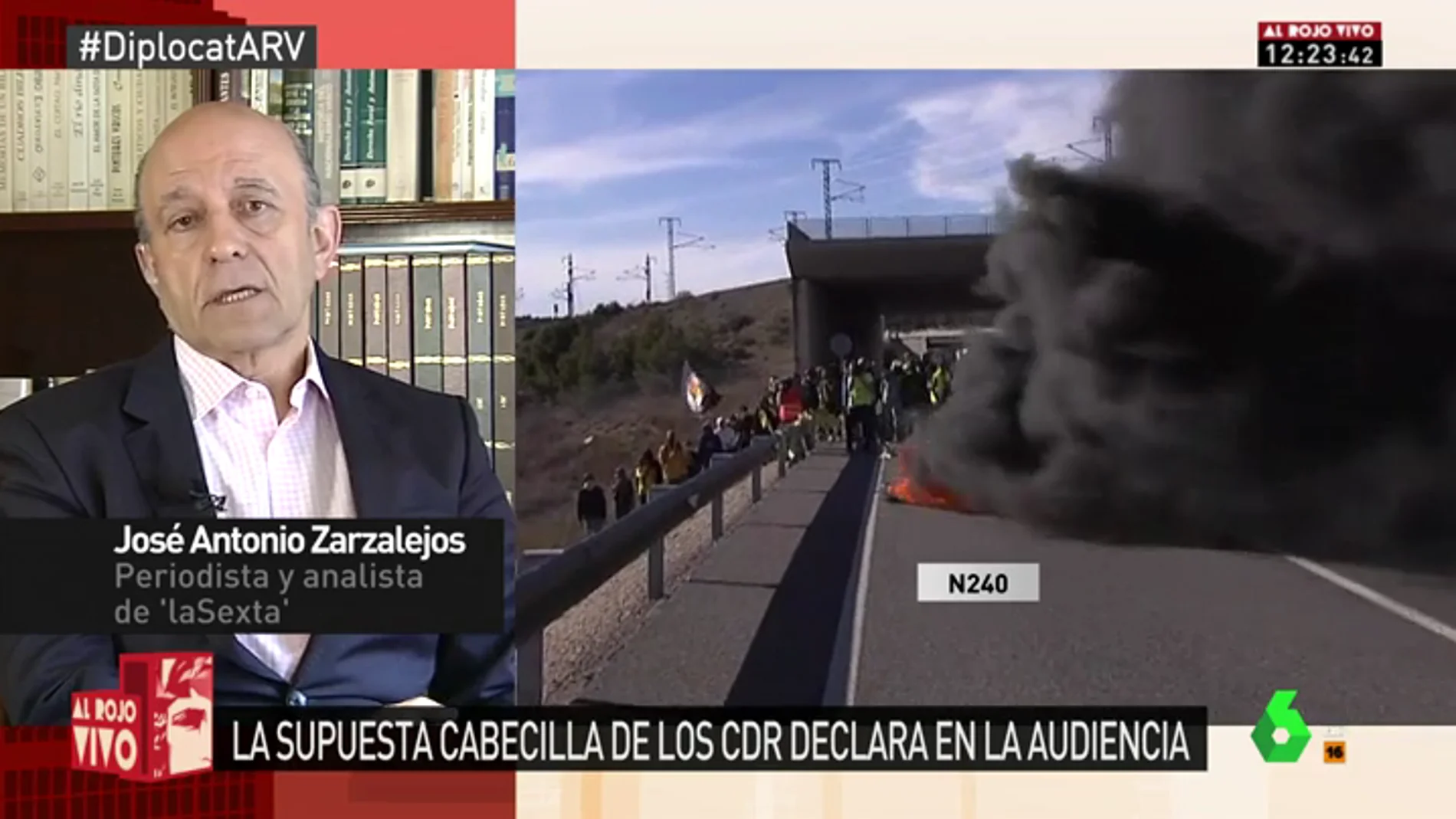 José Antonio Zarzalejos: "Lo que hacen los CDR no es terrorismo, son actos vandálicos"