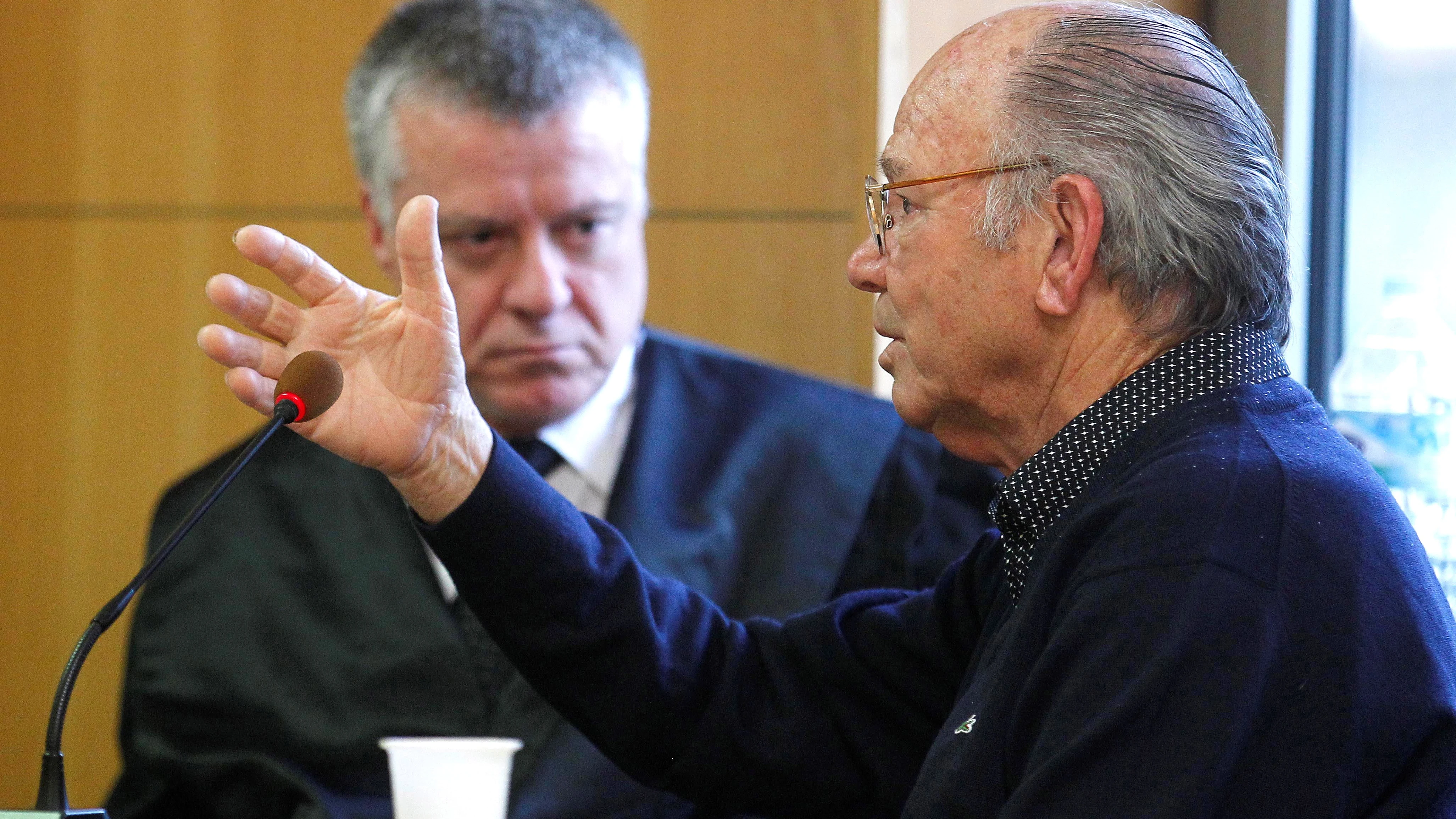 Jacinto S.M en la Audiencia de Santa Cruz de Tenerife, durante el juicio. 