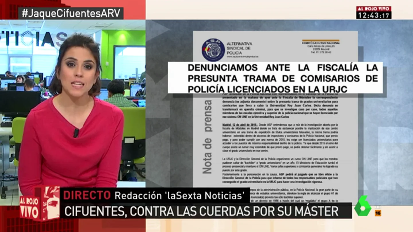 Denuncia de un sindicato policial Alternativa Sindical de Policía