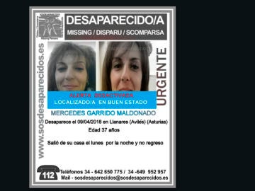 Aparece en buen estado Mercedes Garrido Aparece en buen estado Mercedes Garrido