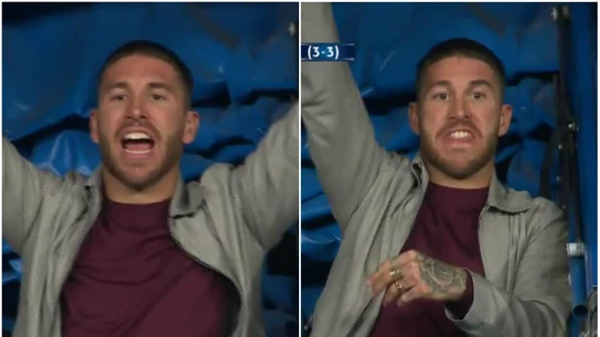 Sergio Ramos, en el túnel de vestuarios contra la Juventus Sergio Ramos, en el túnel de vestuarios contra la Juventus