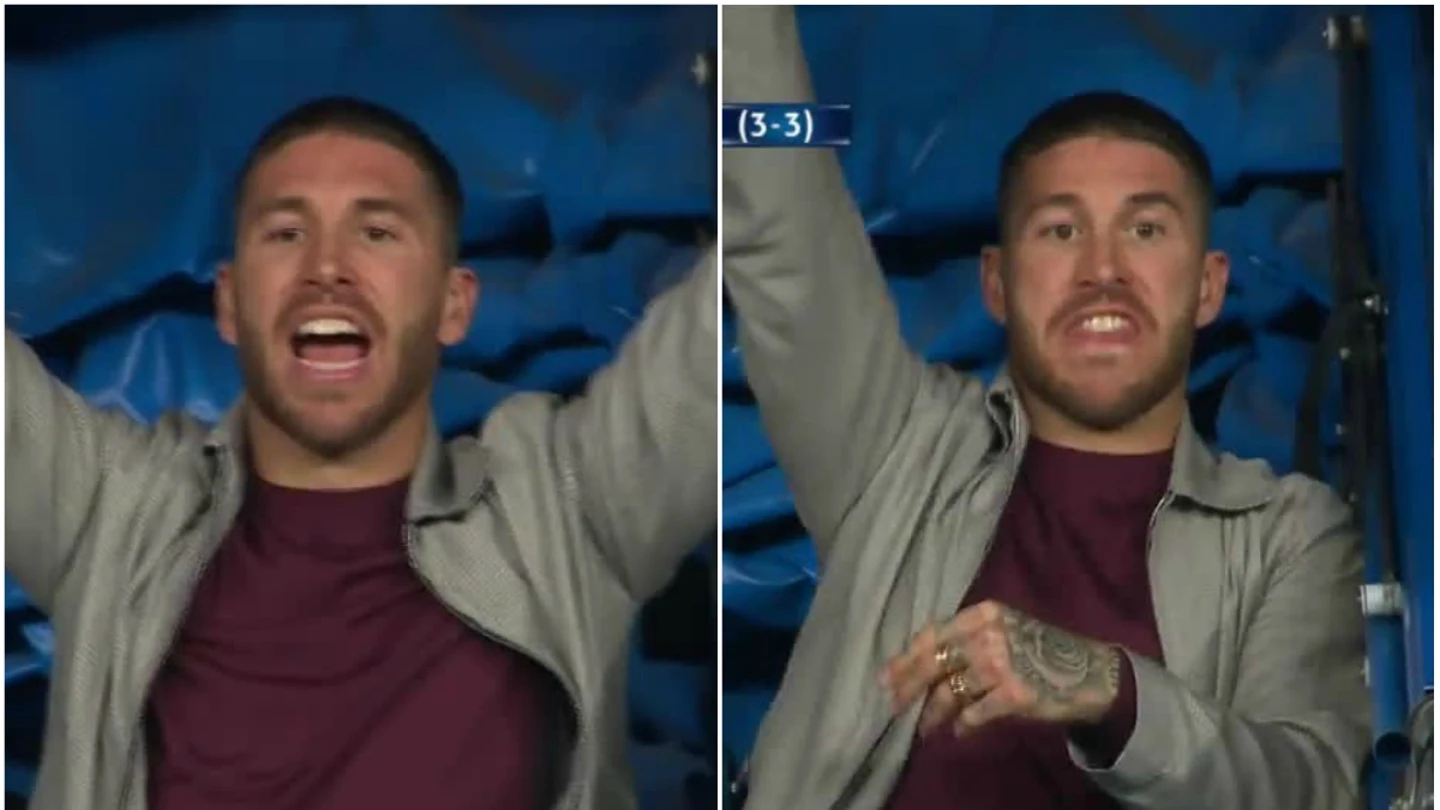 Sergio Ramos, en el túnel de vestuarios contra la Juventus Sergio Ramos, en el túnel de vestuarios contra la Juventus