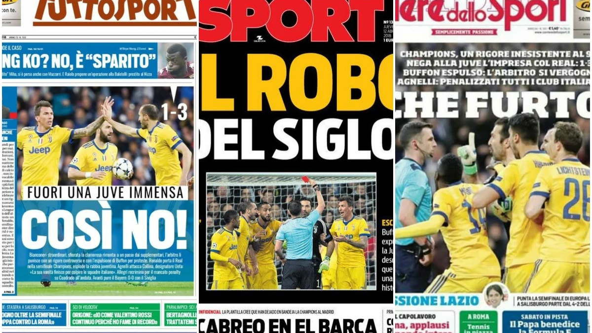 Las portadas tras el pase del Real Madrid ante la Juventus Las portadas tras el pase del Real Madrid ante la Juventus