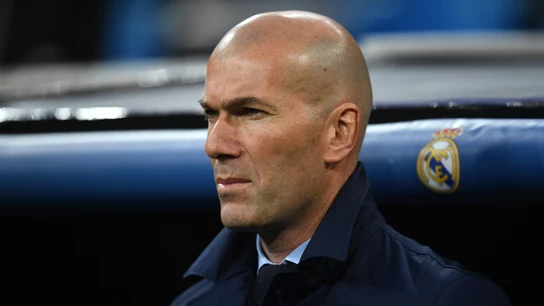 Zidane, durante el partido ante la Juventus Zidane, durante el partido ante la Juventus