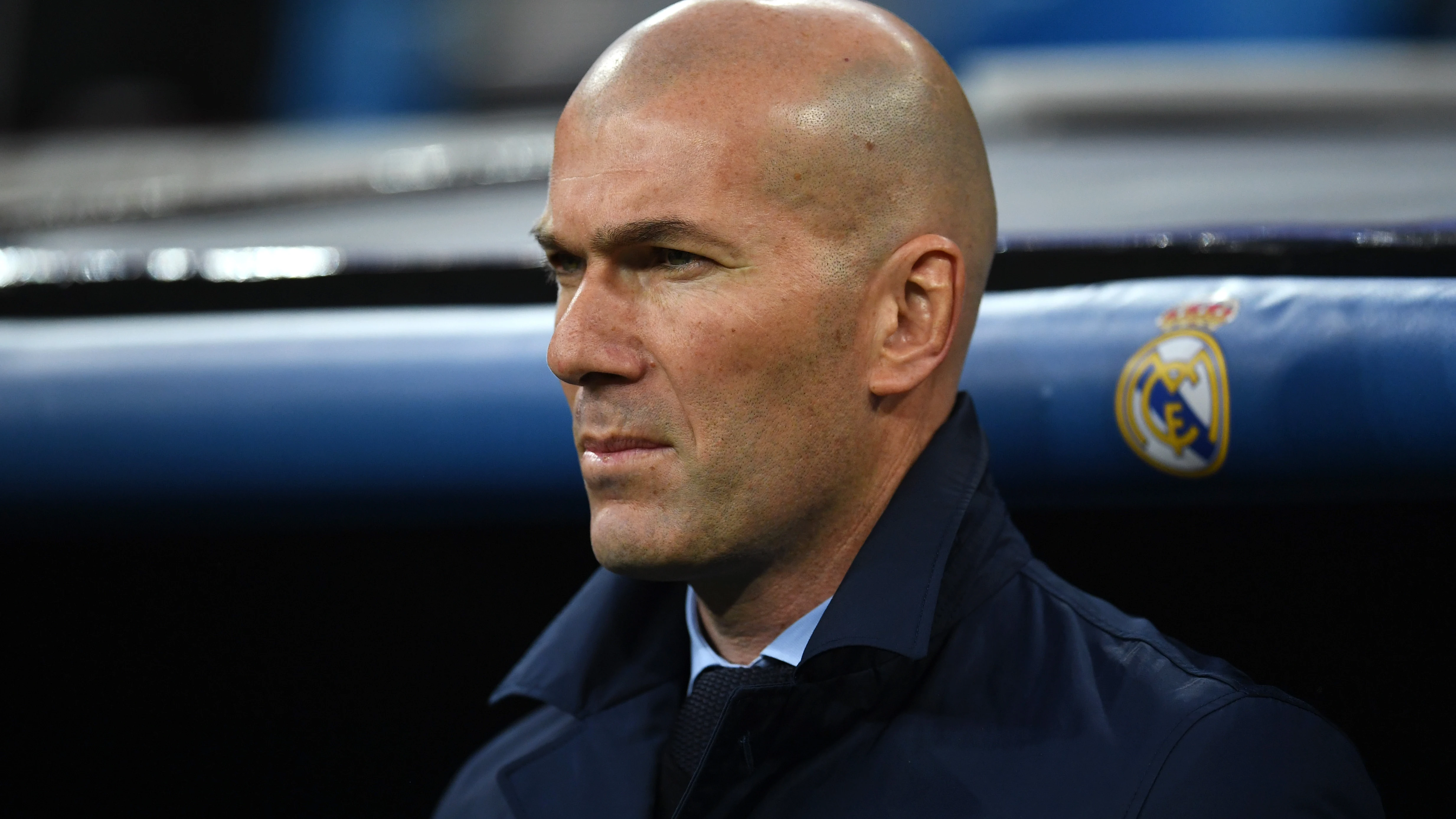 Zidane, durante el partido ante la Juventus