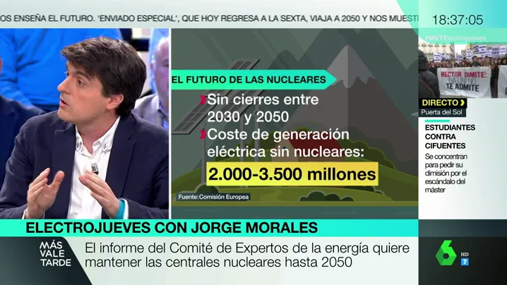 El Comité de Expertos quiere mantener las centrales nucleares hasta 2050: "Ya están al final de su vida útil" El Comité de Expertos quiere mantener las centrales nucleares hasta 2050: "Ya están al final de su vida útil"