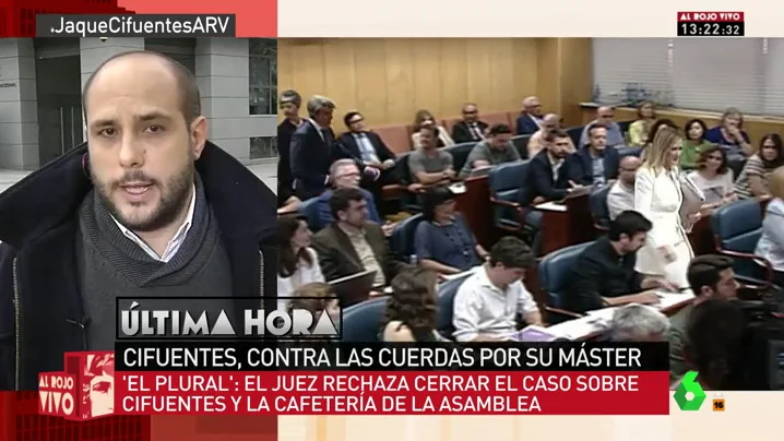 El juez rechaza cerrar el caso sobre Cifuentes y la cafetería de la Asamblea: "Por si no tenía suficiente con el máster"