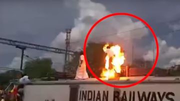 Un hombre estalla en llamas tras electrocutarse