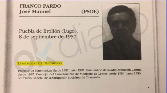Currículum de José Manuel Franco en las fichas de la Asamblea de Madrid Currículum de José Manuel Franco en las fichas de la Asamblea de Madrid