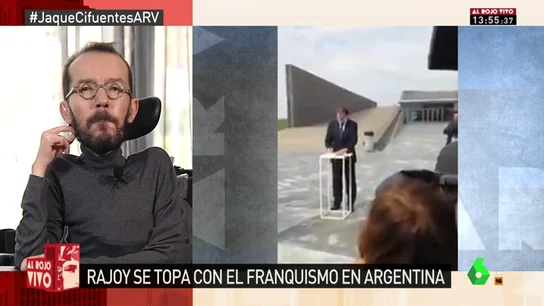 Echenique, sobre la asistencia de Rajoy en un homenaje a las víctimas de la dictadura argentina: "A nadie se le escapa la hipocresía" Echenique, sobre la asistencia de Rajoy en un homenaje a las víctimas de la dictadura argentina: "A nadie se le escapa la hipocresía"