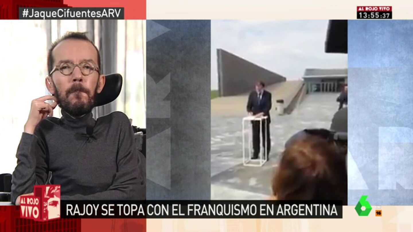 Echenique, sobre la asistencia de Rajoy en un homenaje a las v&iacute;ctimas de la dictadura argentina: "A nadie se le escapa la hipocres&iacute;a"