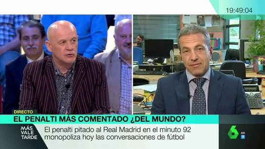 Cara a cara entre Alfredo Duro y Cristóbal Soria por el penalti al Madrid: "Aquí afloran ahora las frustraciones, la rabia y la bilis" Cara a cara entre Alfredo Duro y Cristóbal Soria por el penalti al Madrid: "Aquí afloran ahora las frustraciones, la rabia y la bilis"