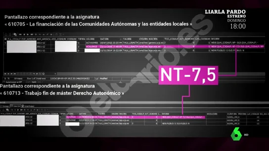 Cambio de notas de Cristina Cifuentes Cambio de notas de Cristina Cifuentes